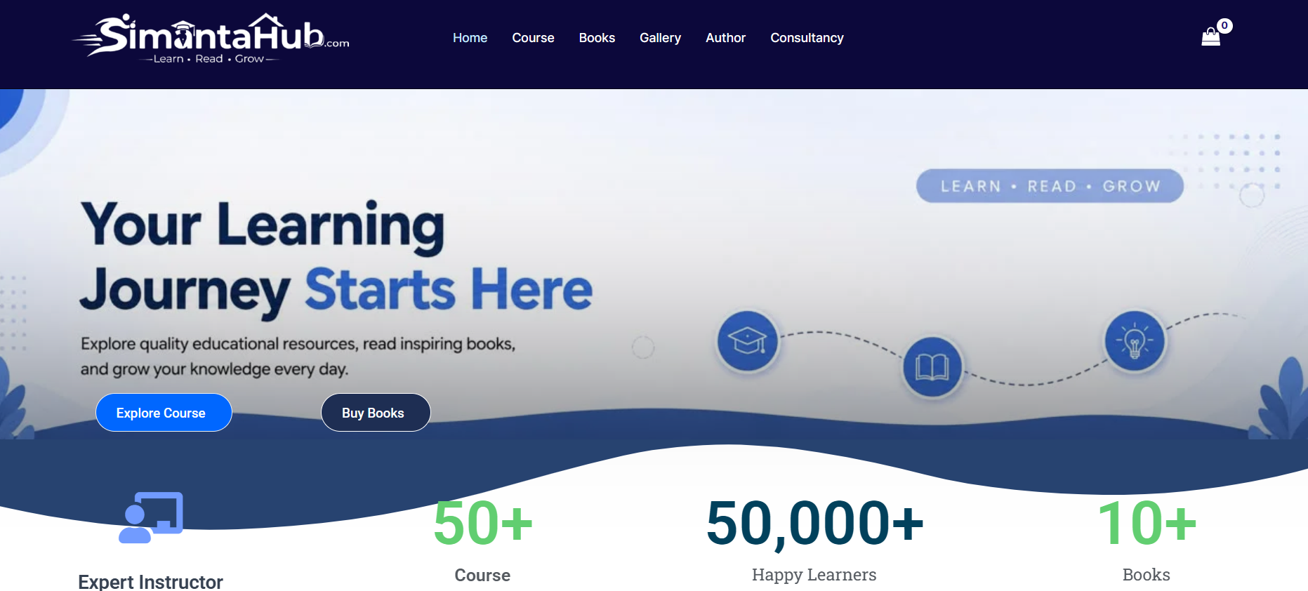 SimantaHub website preview